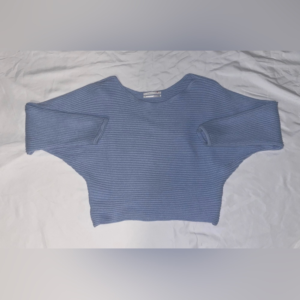 Anthropologie ribbed pullover sweater